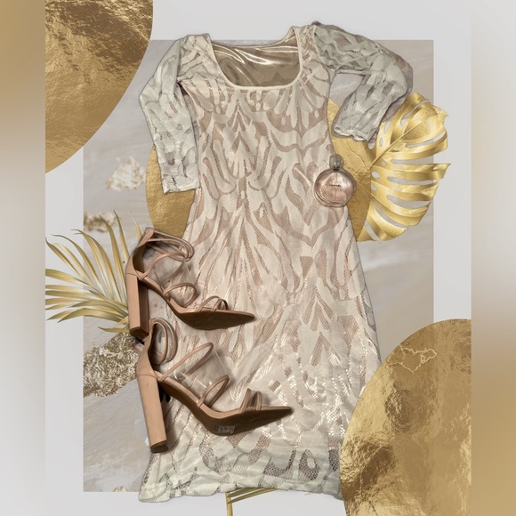 Dresses & Skirts - 44. Cream Colored Lace Dress